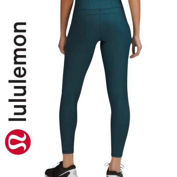 Lululemon Athletica Pants - Lululemon Fast and Free Fleece Ligned Leggings Teal Blue Size 6